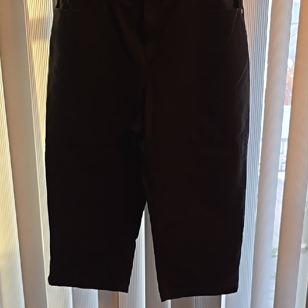 Croft & Barrow Black Stretch Crop Jeans Size 18